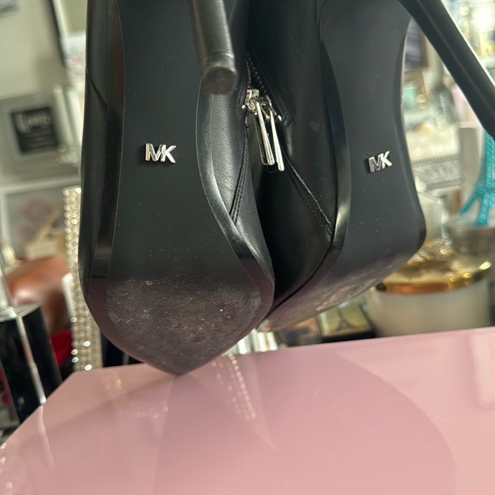Elegant Black Embellished Ankle Boots - Picture 6 of 10